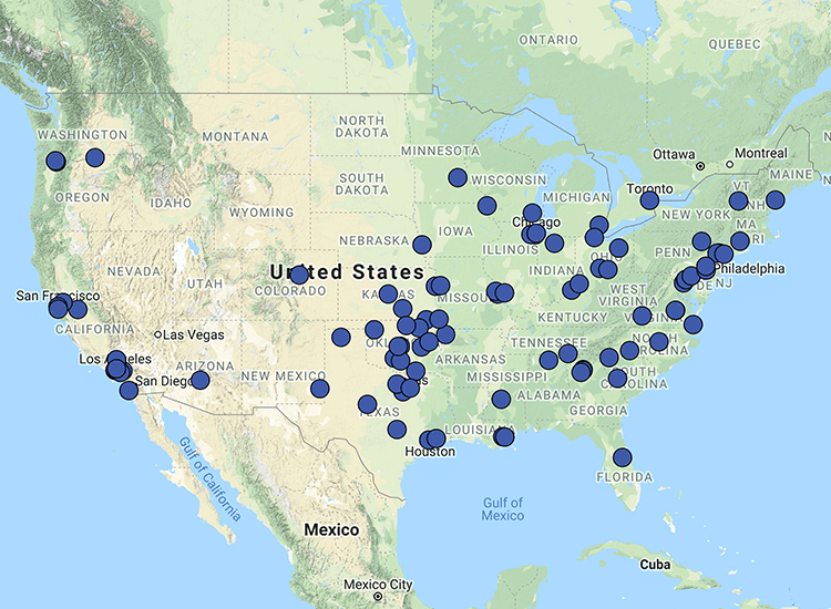 Burns McDonnell ASD Project Locations