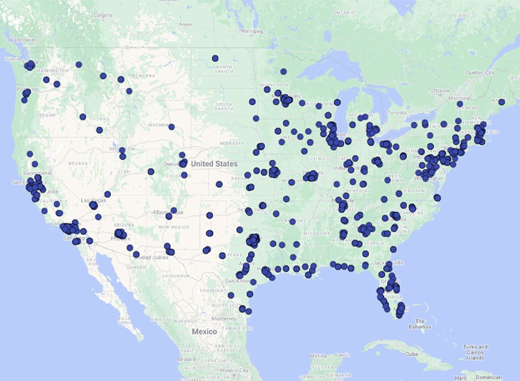 Surveillance cleaning locations