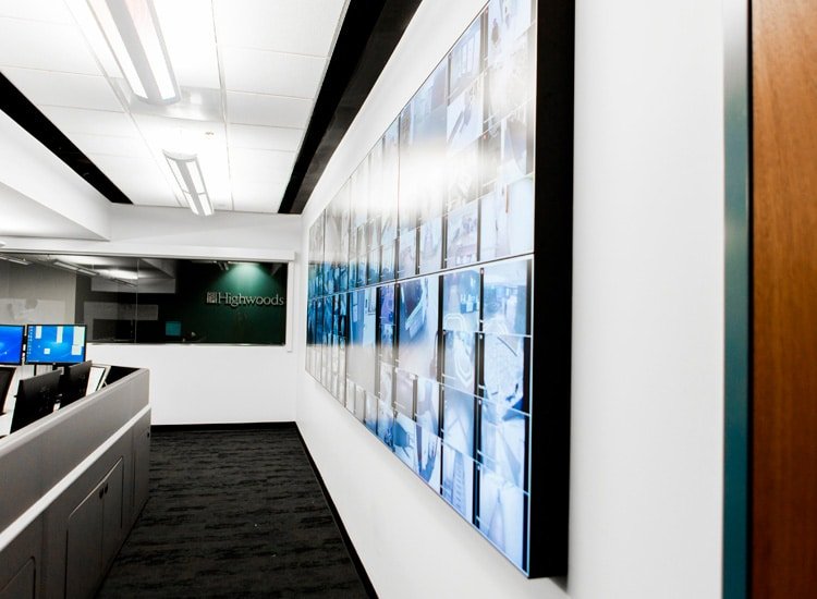 Project Profile: Highwoods Properties video wall 1